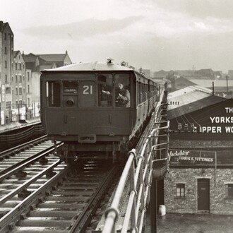 Liverpool Overhead Railway. Courtesy of Museum of Liverpool