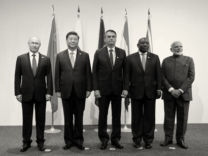 Putin, Xi, Bolsonaro, Ramaphosa y Kovind, presidentes de los BRICS