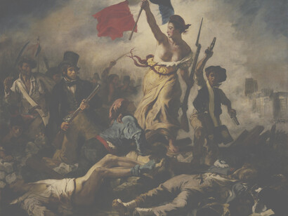 Eugène Delacroix, La Libertà guida il popolo, 1830, Parigi, Museo del Louvre