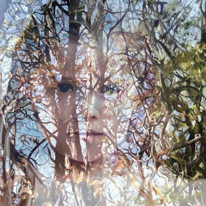 Alyssa Monks, Hiraeth, 2016, oil on linen, 56 x 56 inches