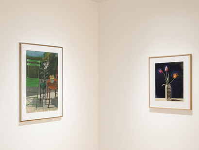 Paul Wonner, A bountiful feast, exhibition view. Courtesy of Paul Thiebaud Gallery