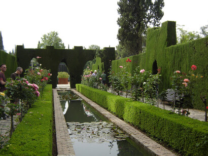 La Alhambra (Granada). Jardines del generalife