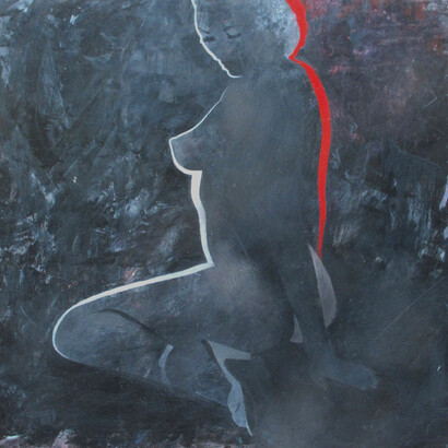 Antony Donaldson, Night Flyer, 2014, Acrylic on board, 30 x 30 cm, 11 3/4 x 11 3/4 inches