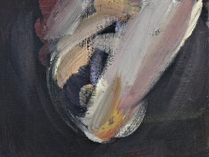 Experimental Flow, oil on canvas, 14x18cm, 2019 by Kristian Zara