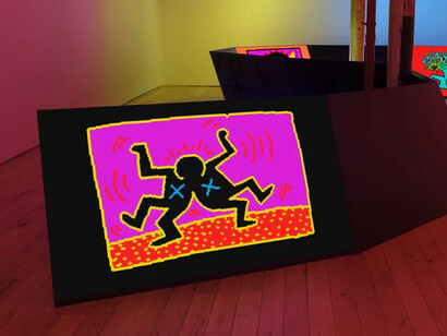 Keith Haring, More light, exhibition view. Courtesy of Martos Gallery