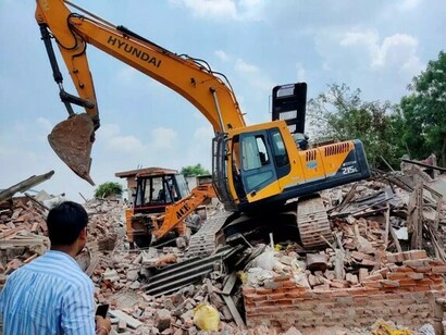 Demoliciones de casas en Khori Gaon