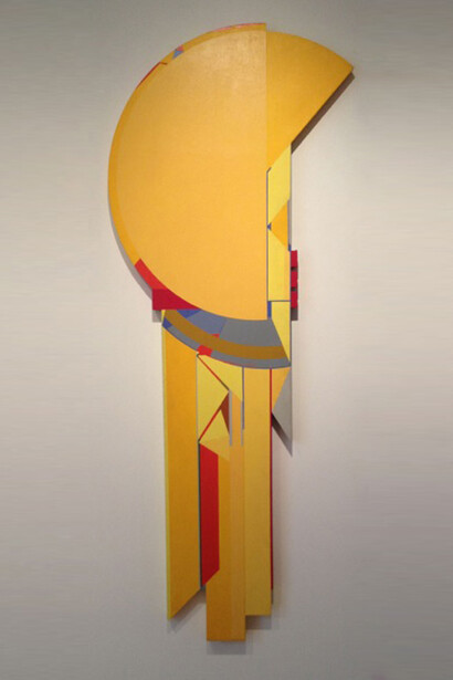 Nassos Daphnis (1914-2010), PX 11-69, 1969, Enamel on lucite, 30 X 30 inches, Signed reverse