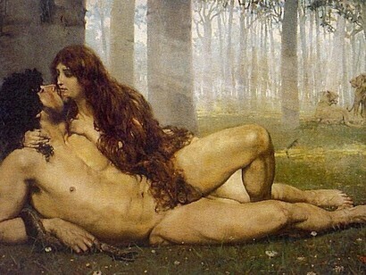 Salvador Viniegra, The first kiss, (1891)
