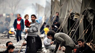 LA vida cotidiana de un campamento de refugiados
