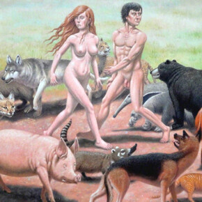 Guy Colwell-The Wayward Ape. Courtesy of La Luz De Jesus Gallery