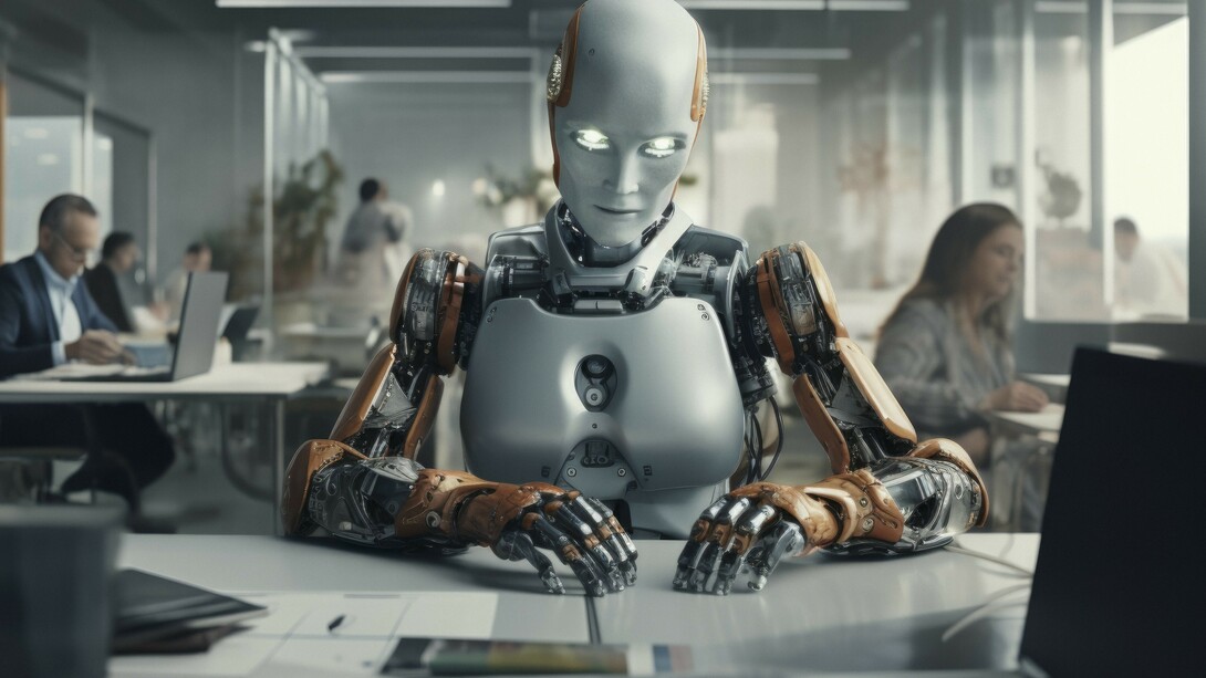 Robot performing office tasks in place of human workers