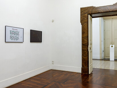 Various artists, Dove il futuro fu, il passato sarà, il forse è (Where the future was, the past will be, the maybe is), exhibition view. Courtesy of Galleria Tiziana Di Caro. Photo by Danilo Donzelli