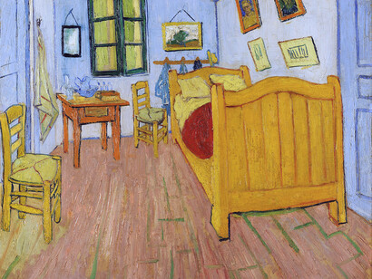 In questi tempi di costrizione e di prigionia tra le mura domestiche è possibile distrarsi e divertirsi con un viaggio in casa, all’occorrenza, perfino in una sola stanza (Vincent van Gogh, La camera di Vincent ad Arles)