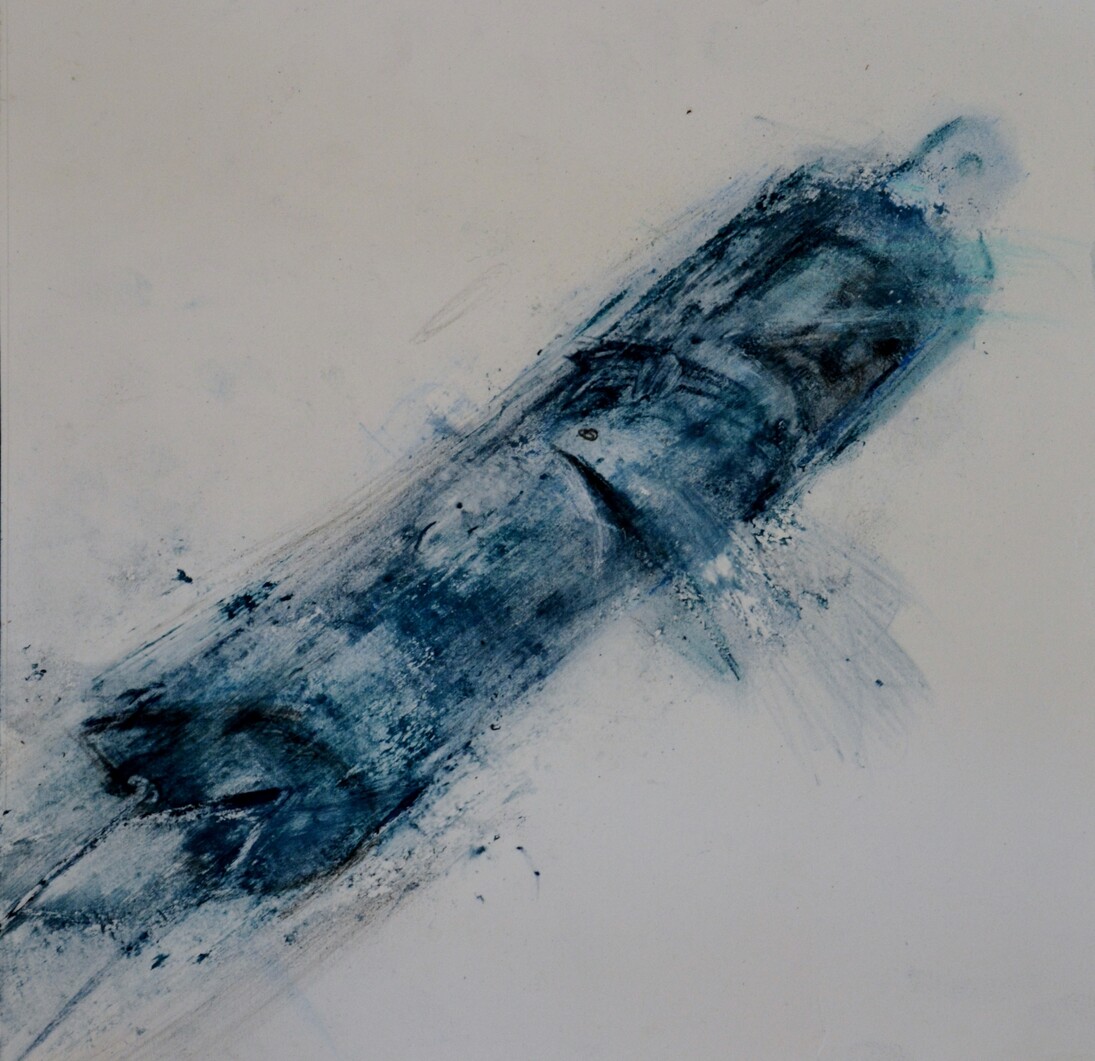 Giovanni Bonaldi, Giovanni Bonaldi, Mezuzah, 23 x 23 x 3 cm, tecnica mista su carta, 2015