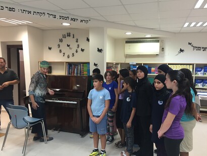 Donation of a Piano to Arab Jewish lod school from Joseph Project