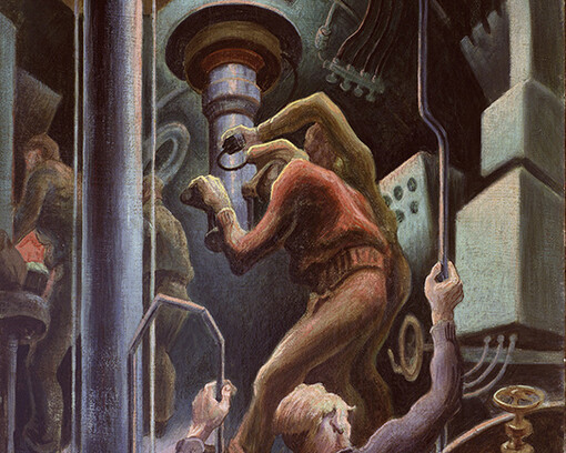Thomas Hart Benton, Up Periscope, oil on canvas, 1944.