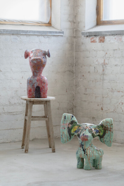 Jasmin Anoschkin, Supercharged Lollipop Valley, 2023, photo by Chikako Harada. Courtesy of HB381 New York