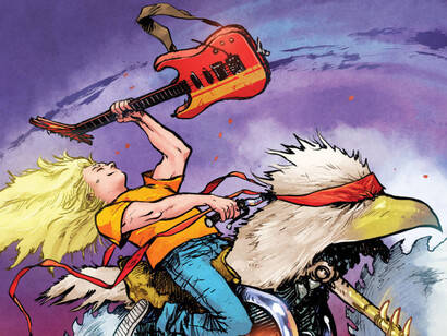 "Murder Falcon", graphic novel. Un uomo viene improvvisamente destato dall’apparizione di una serie di creature mostruose provenienti da un’altra dimensione
