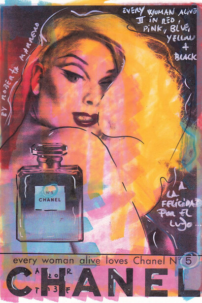 Roberta Marrero. Cartel basado en la imagen de Chanel