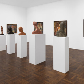 Wilhelm Lehmbruck and Eugène Leroy, Lehmbruck, Leroy, exhibition view. Courtesy of Michael Werner Gallery