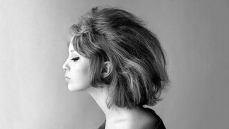 Retrato de la modelo británica Pattie Boyd