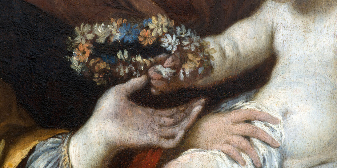 Pietro da Cortona, Madonna con Bambino e Santa Martina, particolare