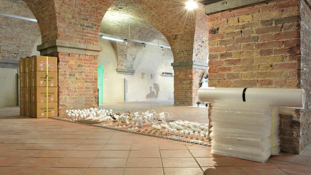 Time, Penzo+Fiore, 2018, installation. Courtesy galleria massimodeluca, Combat Prize 2019