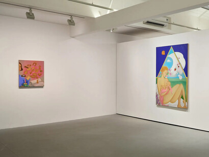 Maria Farrar, Milk, exhibition view. Courtesy of Ota Fine Arts