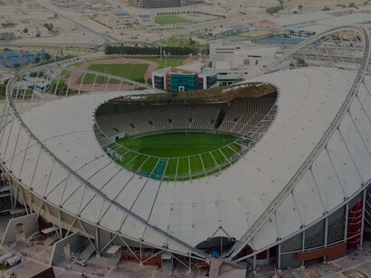 Estádio Internacional Al Khalifa para a Copa do Mundo Qatar 2022, em Al Rayyan, Qatar