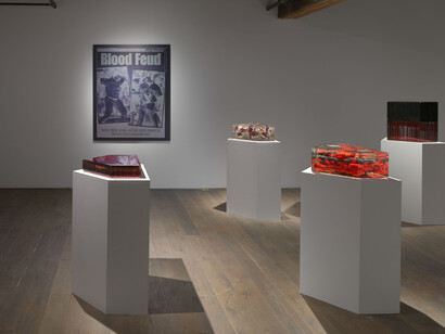 Jordan Eagles, Bases loaded, exhibition view. Courtesy of Pioneer Works