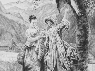 Jean-Jacques Rousseau, Las Confesiones, volumen 1, 1889, editorial Launette. Ilustración en la página 209