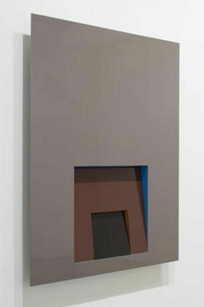 Gregory Johnston, L’Inevitable Esponenziale (Earth), Enamel on aluminum , 2014, 40 x 30 x 2.5 inches