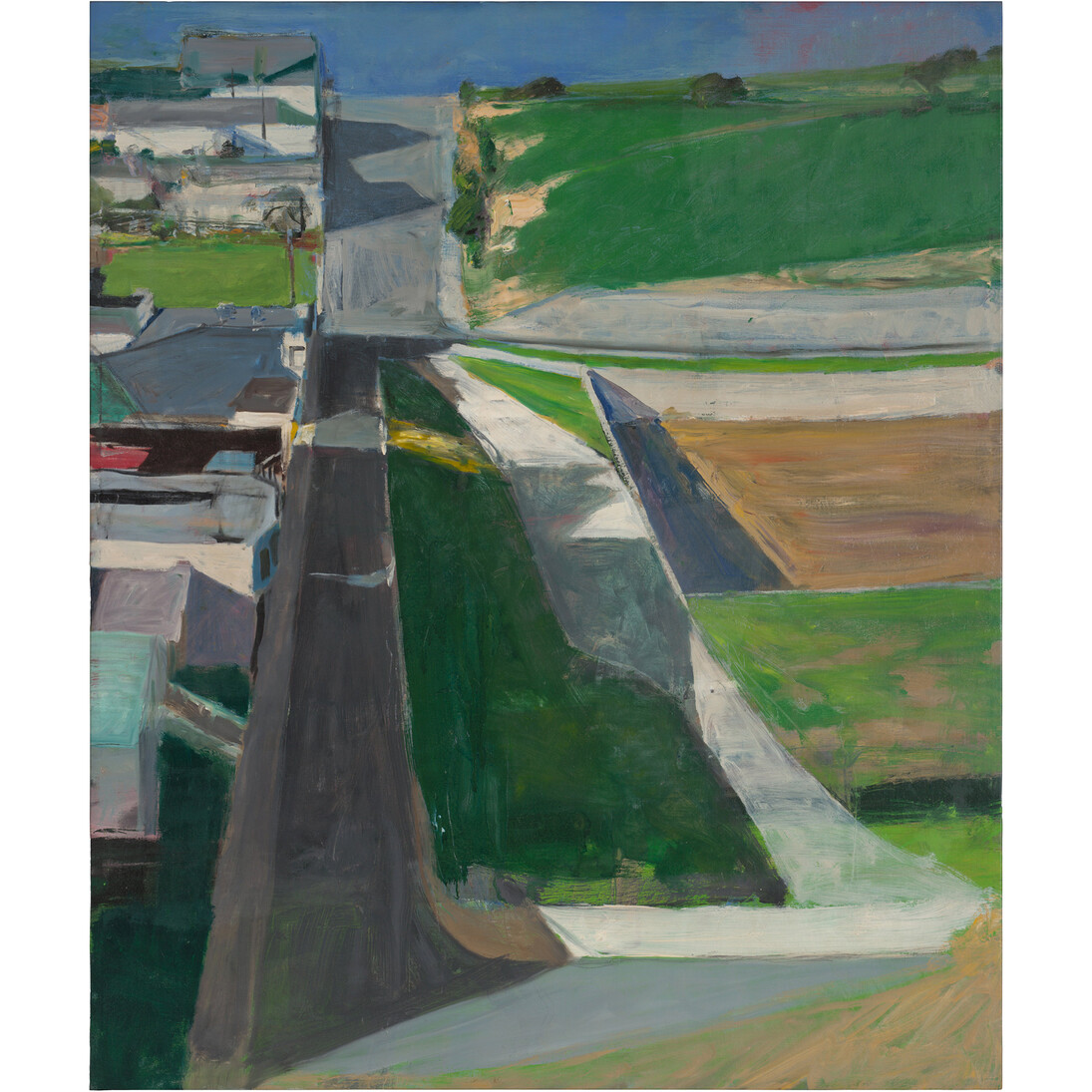 Richard Diebenkorn, Cityscape #1, 1963, Oil on canvas, 153 x 128.3 cm, San Francisco Museum of Modern Art. Purchased with funds from Trustees and friends in memory of Hector Escobosa, Brayton Wilbur, and J.D. Zellerbach, Copyright 2014 The Richard Diebenkorn Foundation 