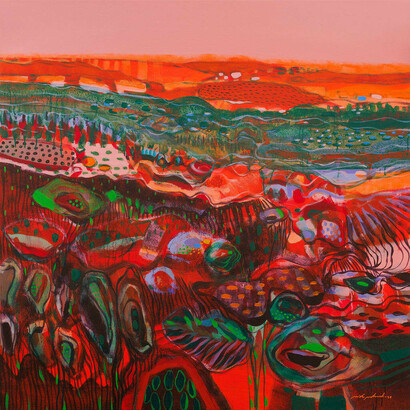 Miska Mohmmed, I knew this land barefoot, 2025. Courtesy of Montague Contemporary 