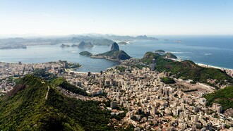 A panoramic view of Rio de Janeiro and Guanabara Bay, representing Brazil’s growing role as a regional and global power