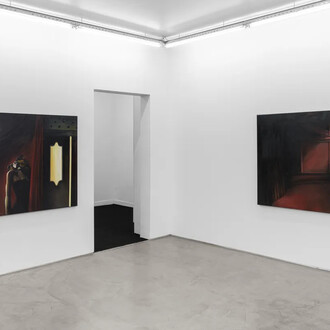 Augustin Katz & William Basinski, Unentitled (study for a room), exhibition view. Courtesy of Galerie Derouillon