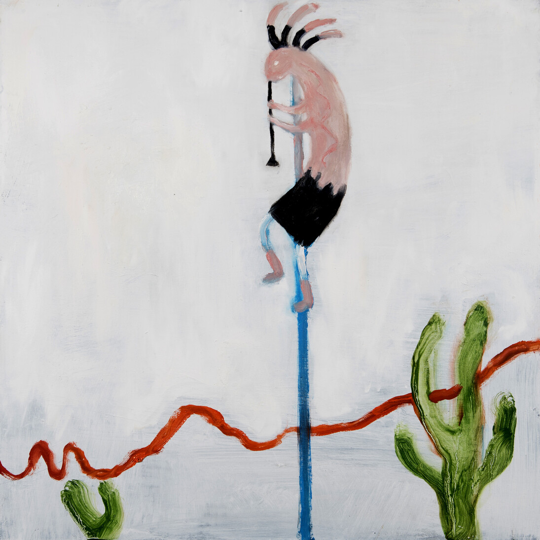 The Stolen Hours, Oil on board, 2017. Courtesy of Masters & Contemporary 