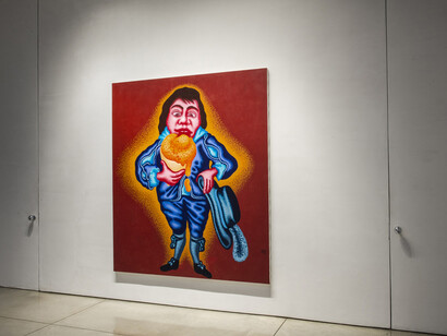 Peter Saul, Exhibition view. Courtesy of Mary Boone Gallery