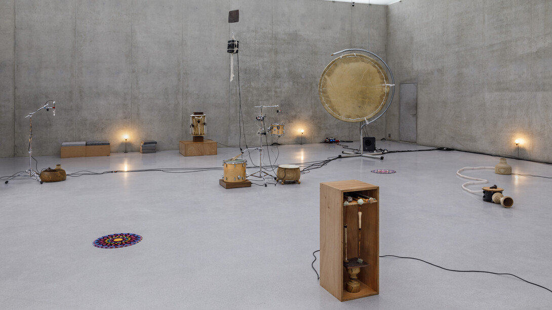 Tarek Atoui, exhibition view. Courtesy of the artist and Kunsthaus Bregenz. Photo by Markus Tretter
