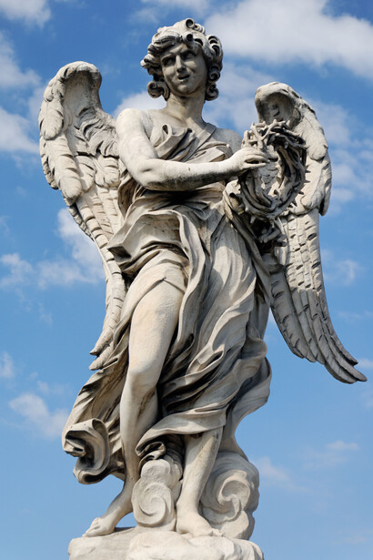 Gian Lorenzo y Paolo Bernini- Ángel con corona de espinas, puente Sant’Angelo