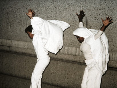 Maren Hassinger, Ulysses Jenkins, Senga
Nengudi and Franklin Parker, Flying (detail), 1982. Courtesy of the artists, Sprüth Magers, Thomas Erben Gallery, and Susan Inglett Gallery, NYC
