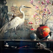 Jason Wheatley, Flight of the great white heron. Courtesy of Gilman Contemporary