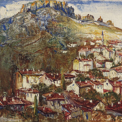 Ivan Hristov, Belogradchik (detail), 1934. Courtesy of the National Gallery