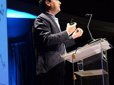 Thomas Piketty at a conference in Brazil, 2017