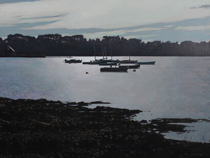 "Delta," Xavier Rodés, Oil on canvas, 21" x 29" (54 x 73cm)