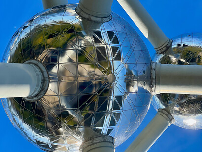 L'Atomium, construit à l'occasion de l'Exposition universelle de 1958. Bruxelles, Belgique