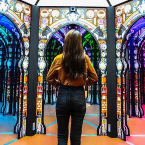 Professor Crackitts Light Fantastic Mirror Maze. Courtesy of Science Centre