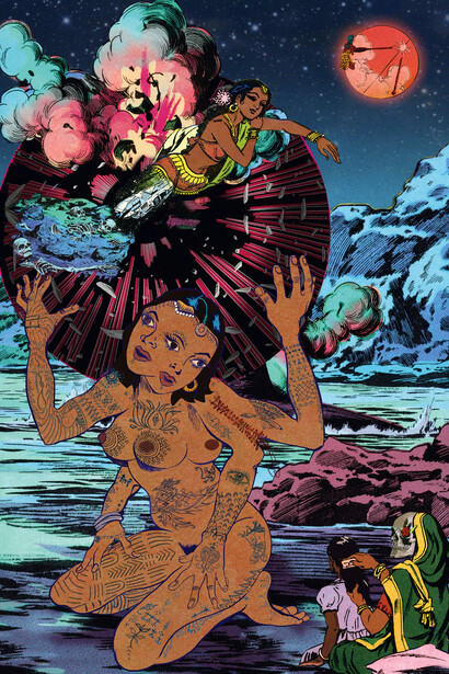 Chitra Ganesh, Atlas (detail). Courtesy of Kunstraum Niederoesterreich