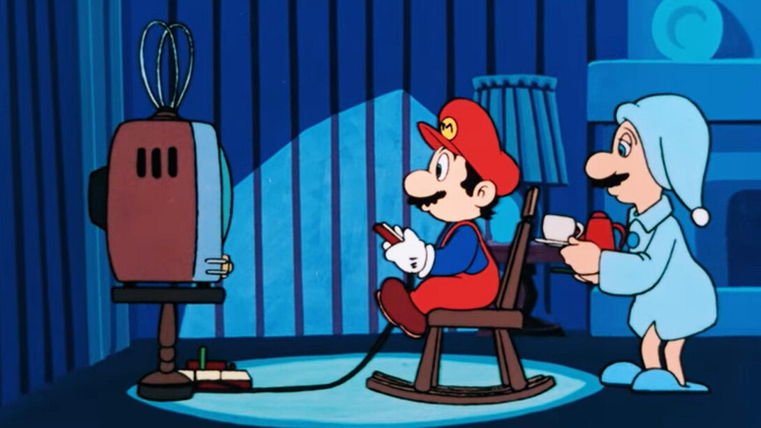 'Super Mario Bros.: Peach-Hime Kyushutsu Dai Sakusen!' película animada de 1986, primera adaptación de un videojuego (Japón)