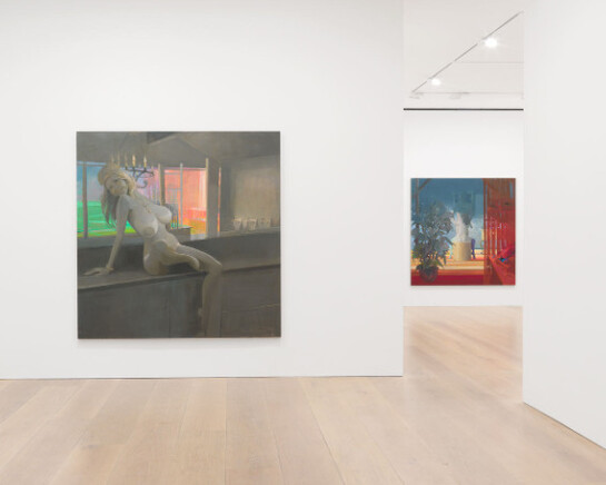 Lisa Yuskavage, Exhibition view. Courtesy of David Zwirner